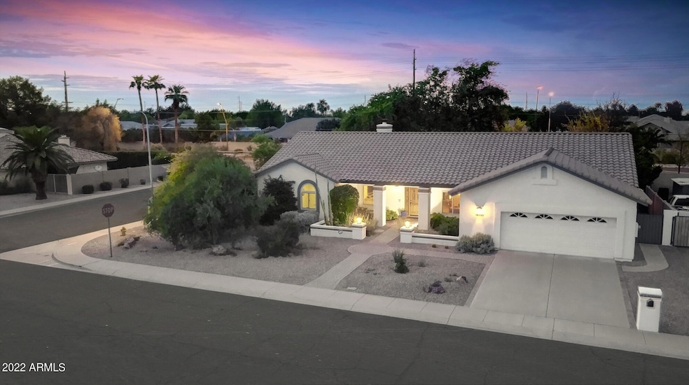 Aerial Front View of House