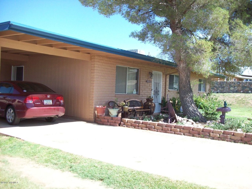 Front view looking East
