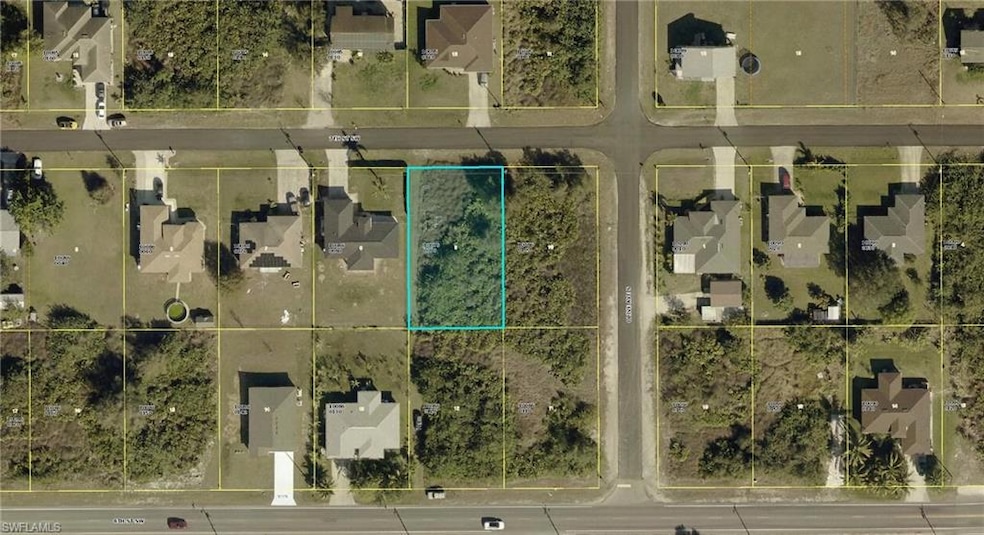Aerial map of property and surrounding area