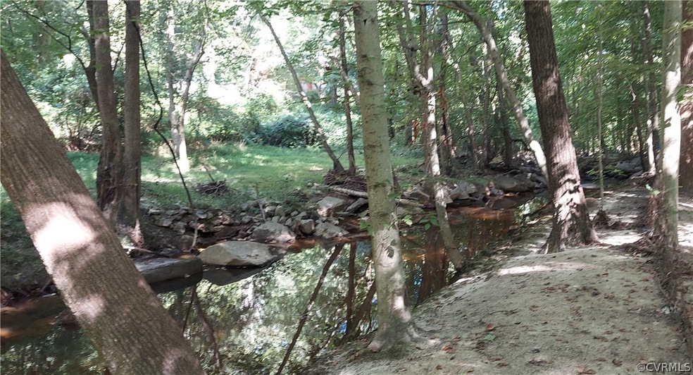 One of the beautiful areas of the creek driving around the property.