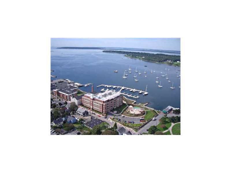 Aerial View. Waterfront living in historic downtow