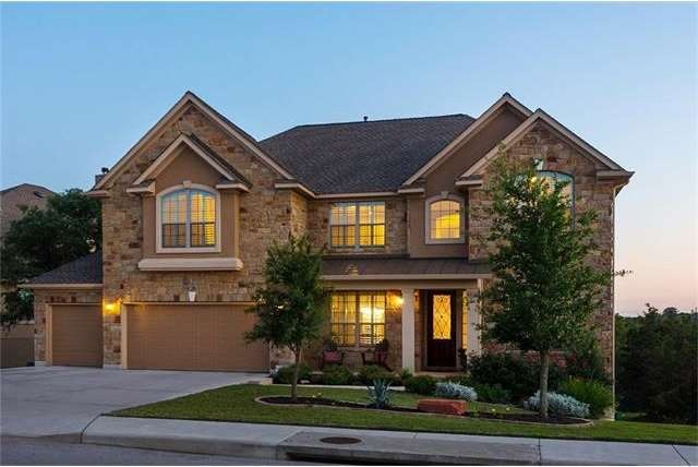 Beautiful stone front exterior of the home