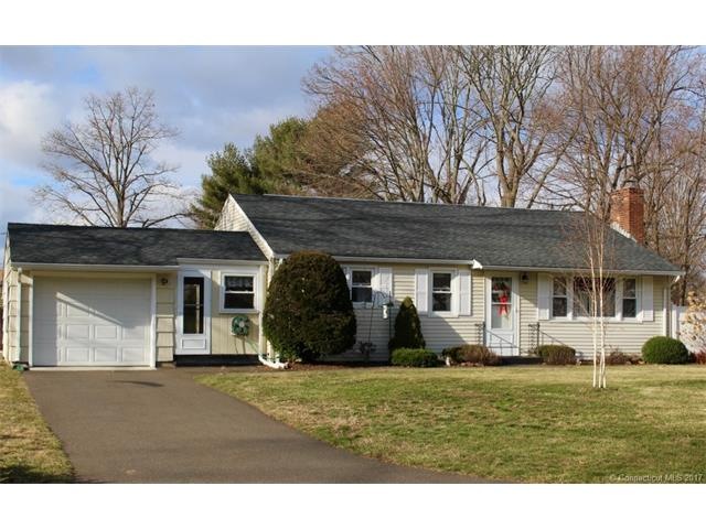 This charming home is situated on a corner lot.