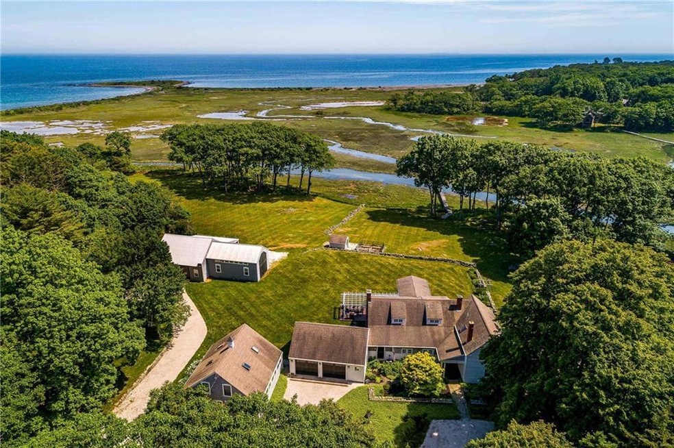 An aerial view of the Raynes Farm...