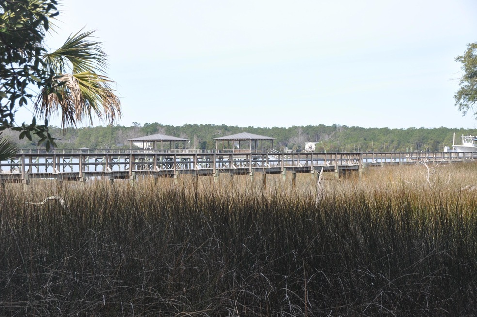 Neighboring docks on the Wando