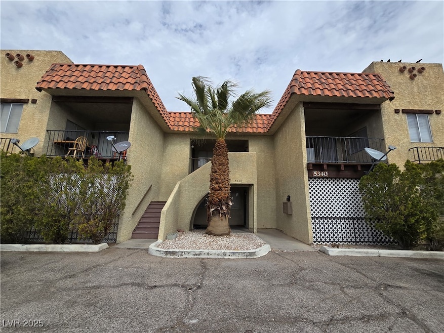 View of building exterior with stairs
