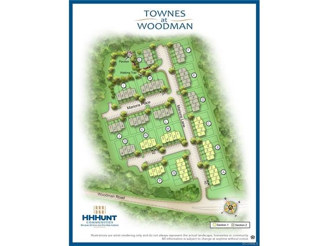 Layout of Community - Home is being built in build