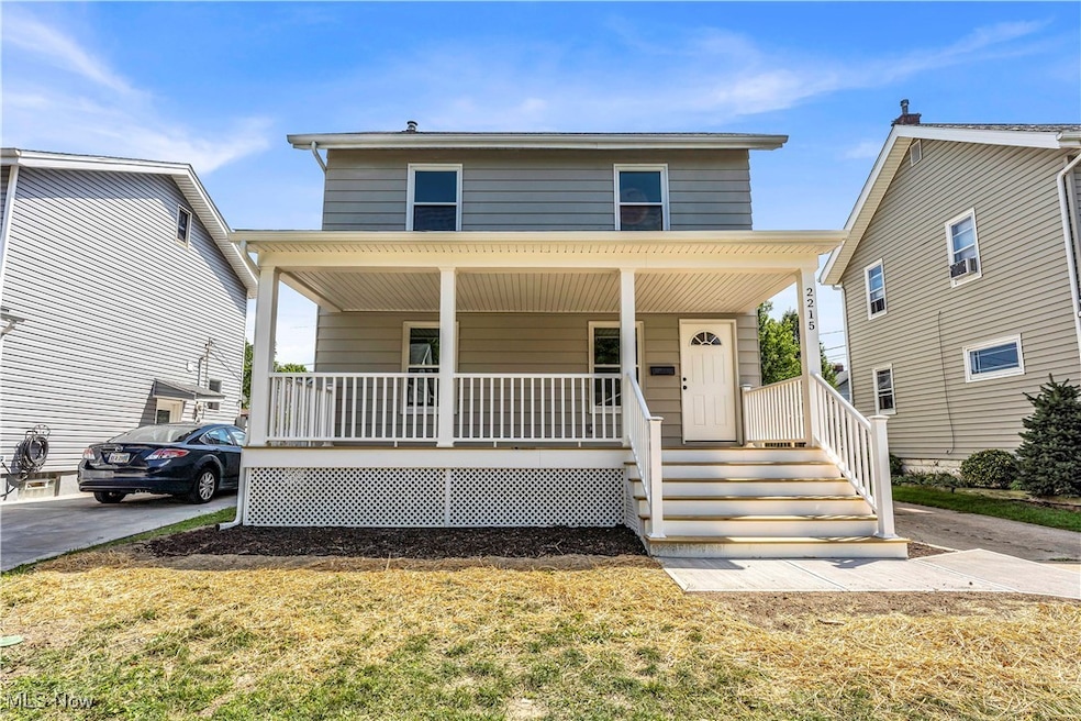 View of front property with a porch
