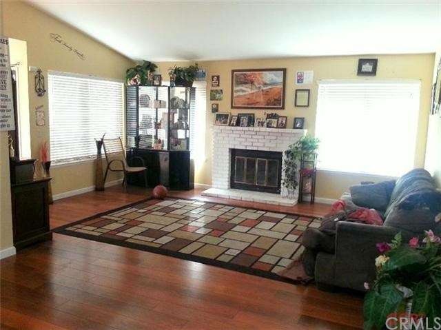 Bright Open Floor plan with gorgeous fireplace & v
