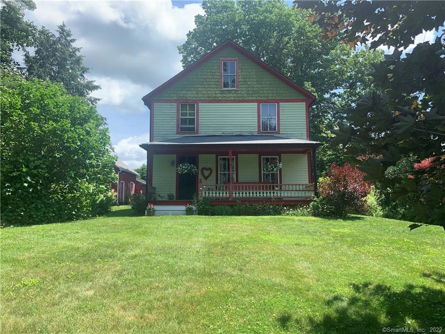 Front of house - set back from road