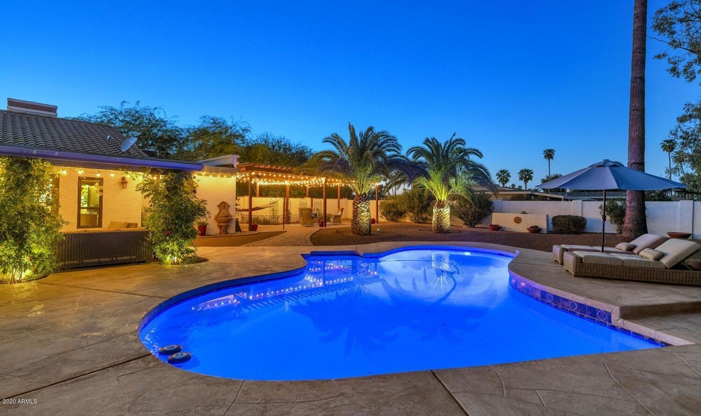 Twilight photo of Pool 2