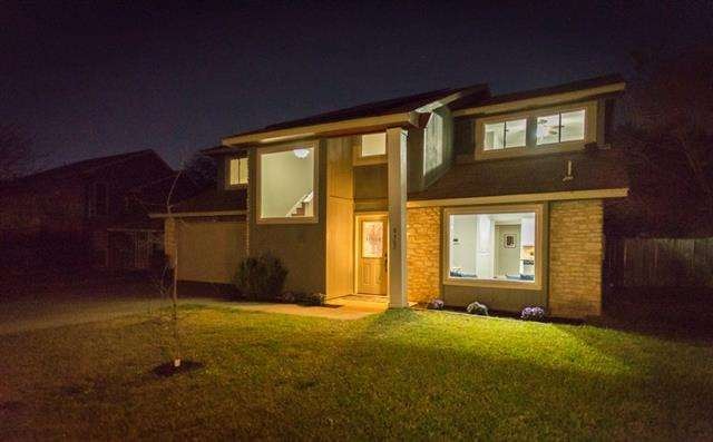 This home illuminates beautifully under the clear 