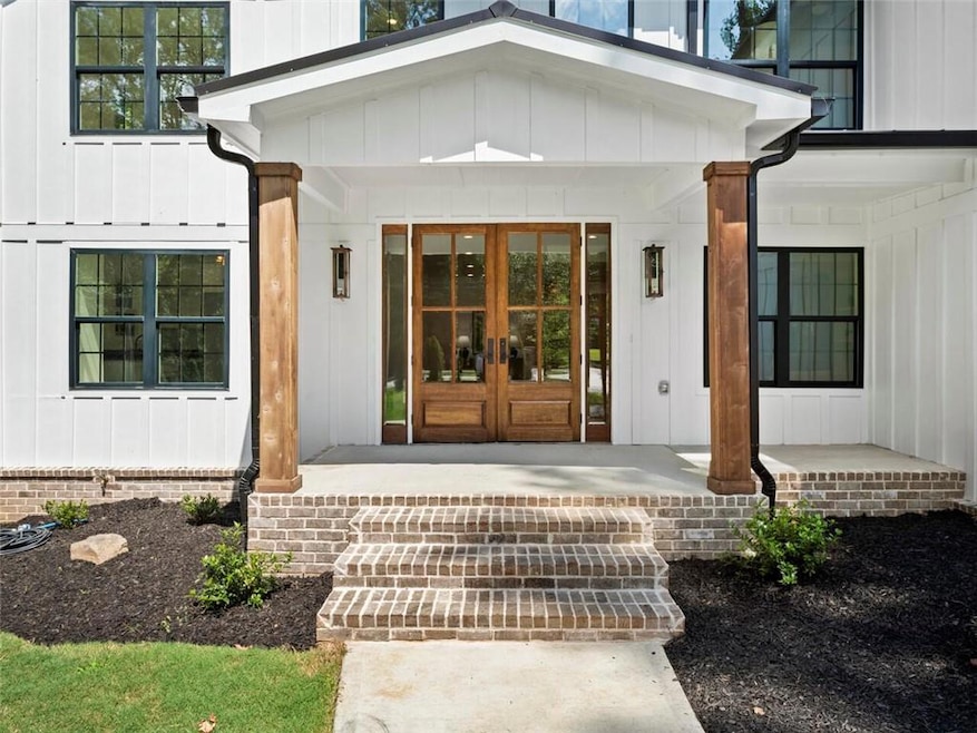 Doorway to property with french doors