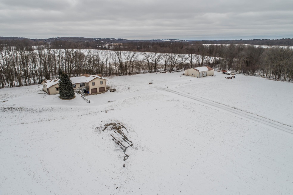 View of house and barn