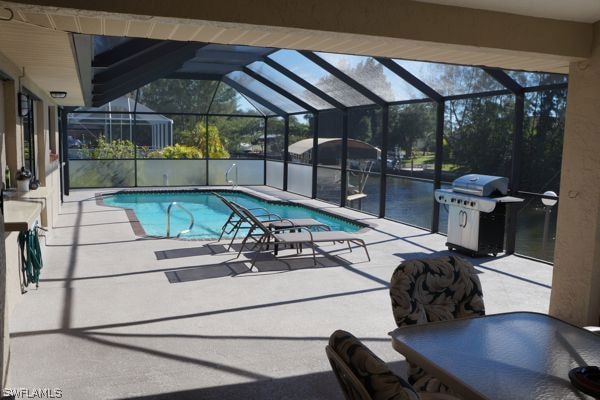 Southern Rear Exposure with private, screened-in pool with 1000 sq ft. covered lanai.