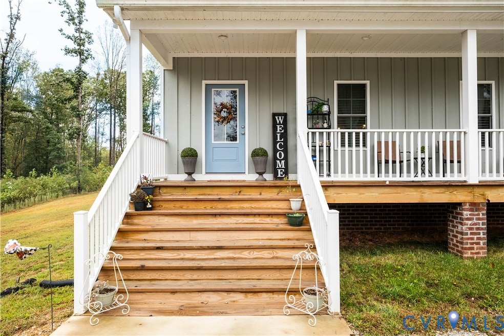 Welcome entry with covered porch
