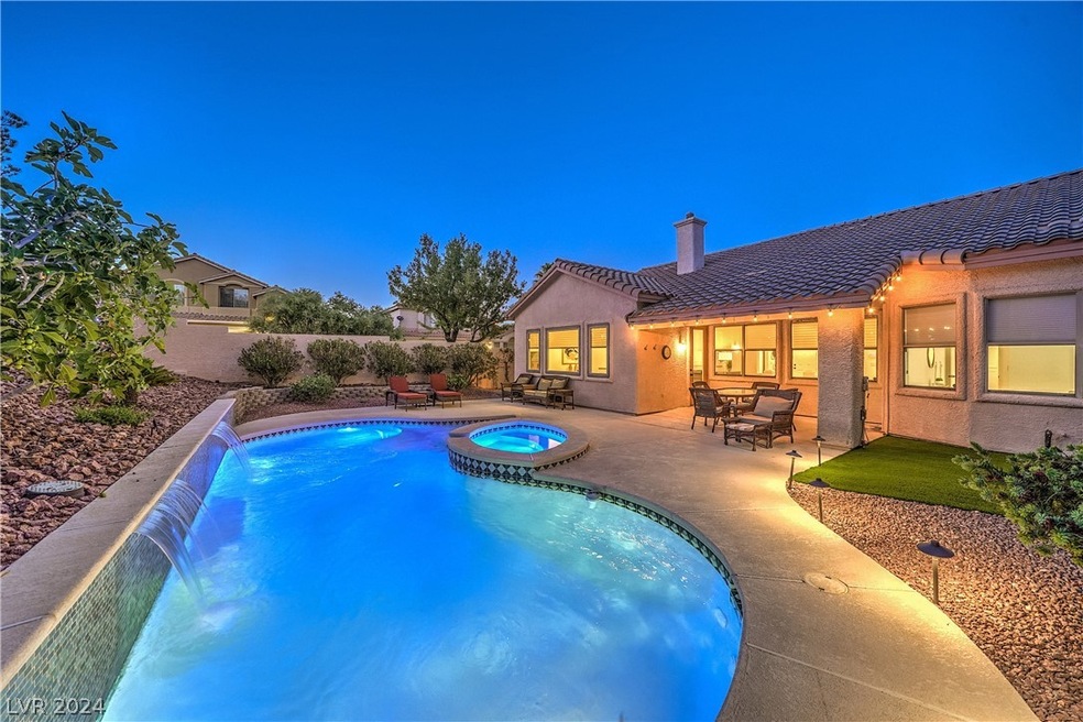 Expansive outdoor living space offers a sparkling