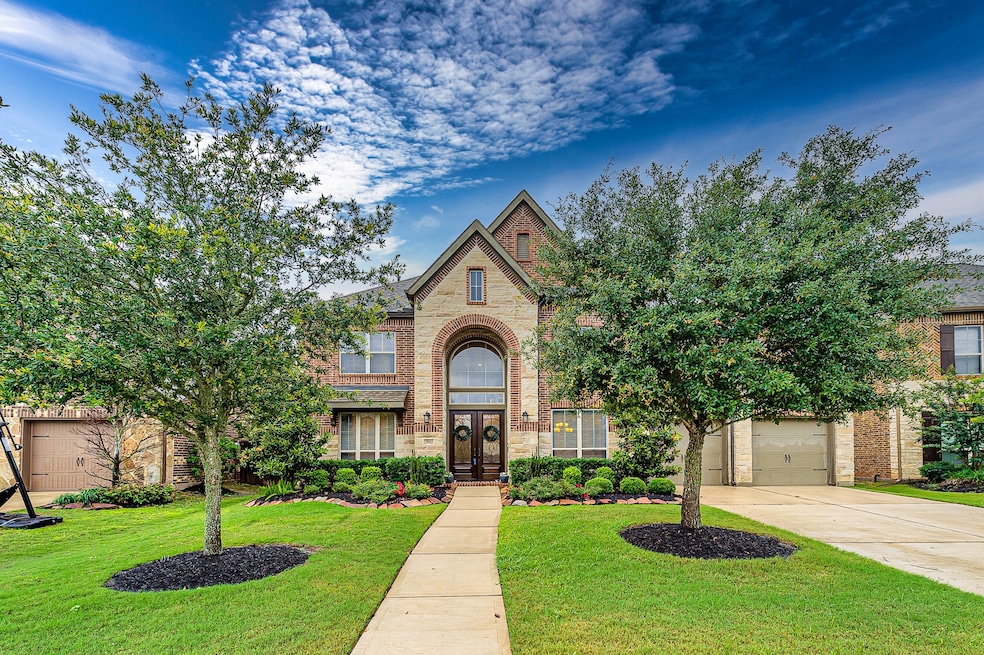 Magnificent brick and stone exterior