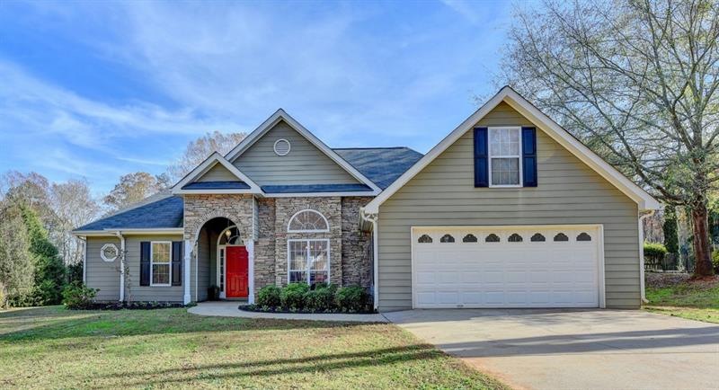 Beautiful stone and siding exterior