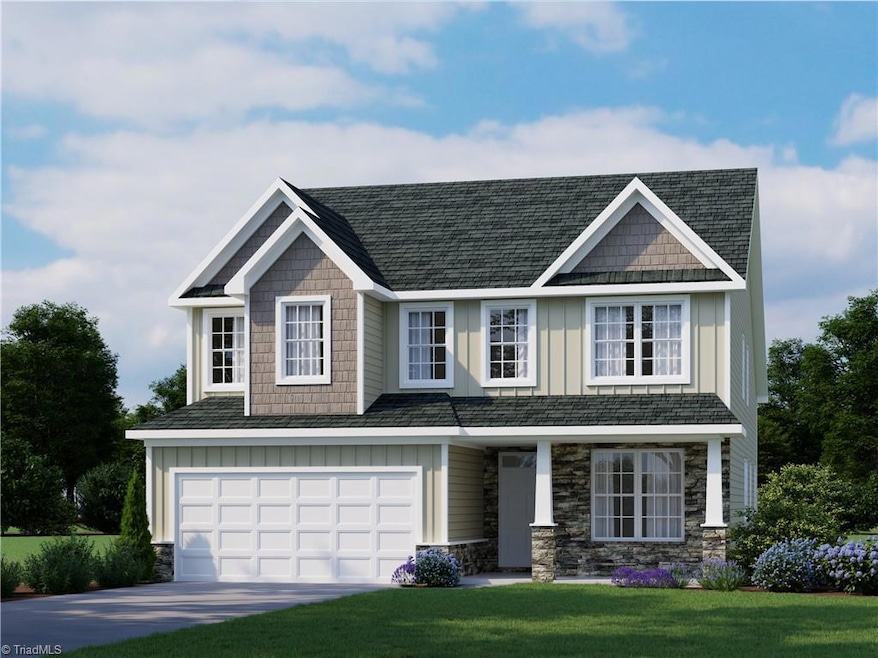 Rendering of home under construction.