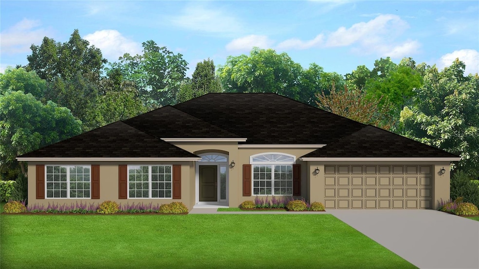 Under construction. Rendering only. Color will vary. Actual home will be a side entry garage. Rendering depicts a front entry garage.
