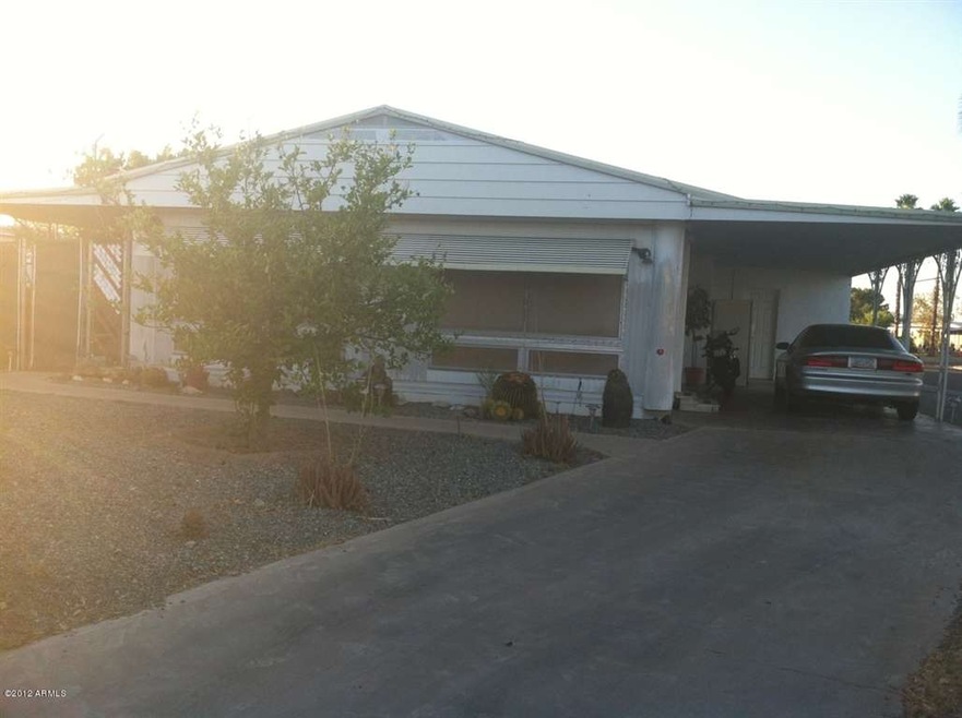 Front view of corner lot home
