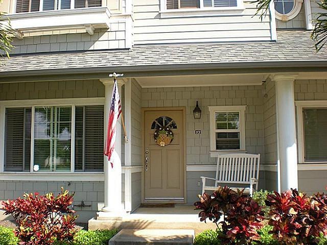 Front door with inviting porch.