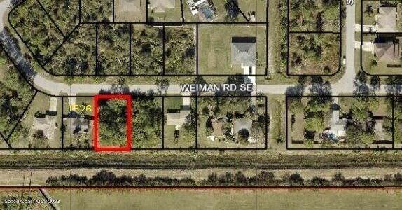 Aerial of 1536 Weiman Rd