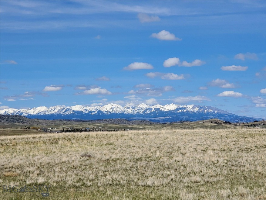 View of Crazy Mountains from the lot. North facing