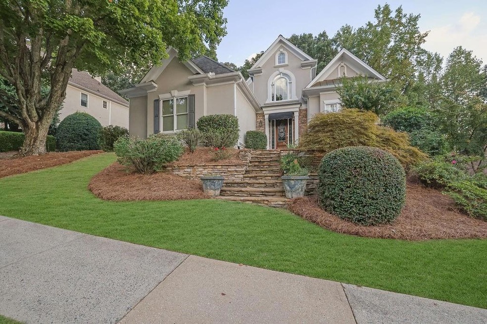 View of front of property with a front lawn