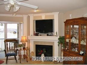 Living area  fireplace