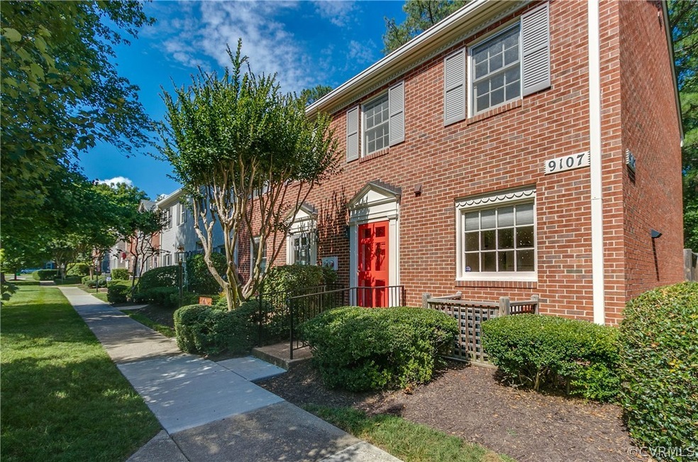 All brick, end unit two bedroom condo at Deerwood