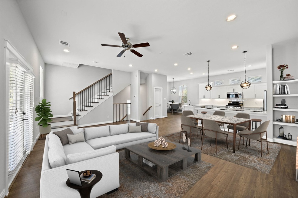 Virtually staged - Well appointed living/dining sp