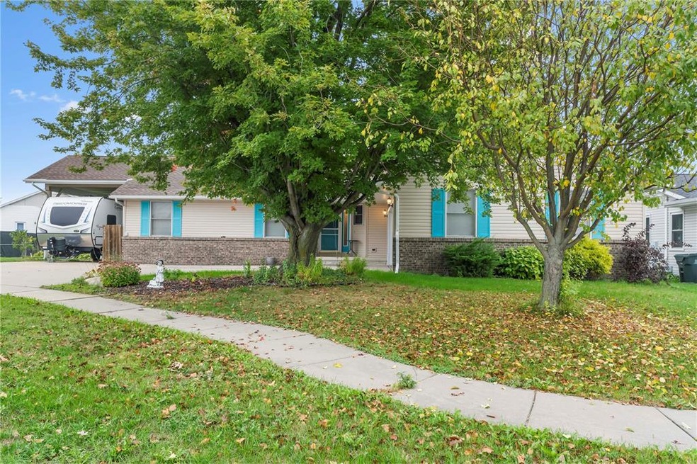 Front of home, mature trees