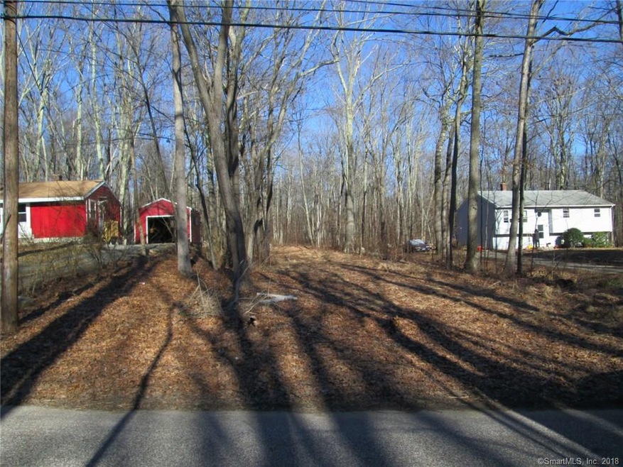 View of 50' frontage that goes between two houses.