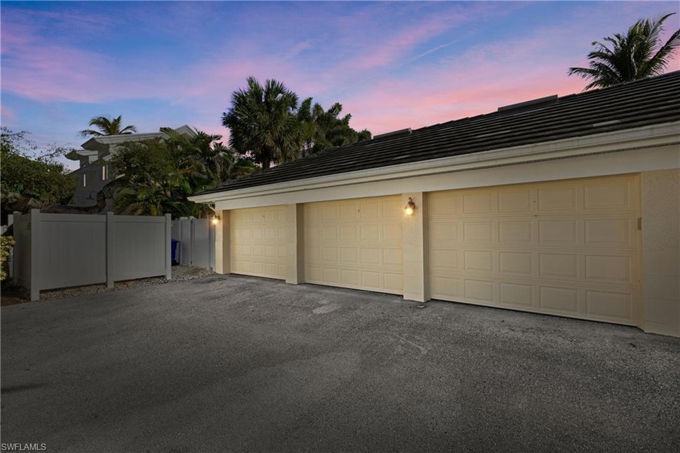Garage with fence