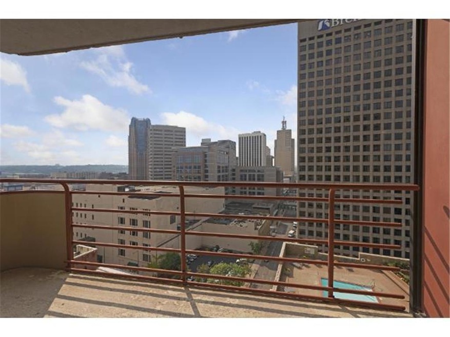 View from the large balcony of condo 1715 at City 