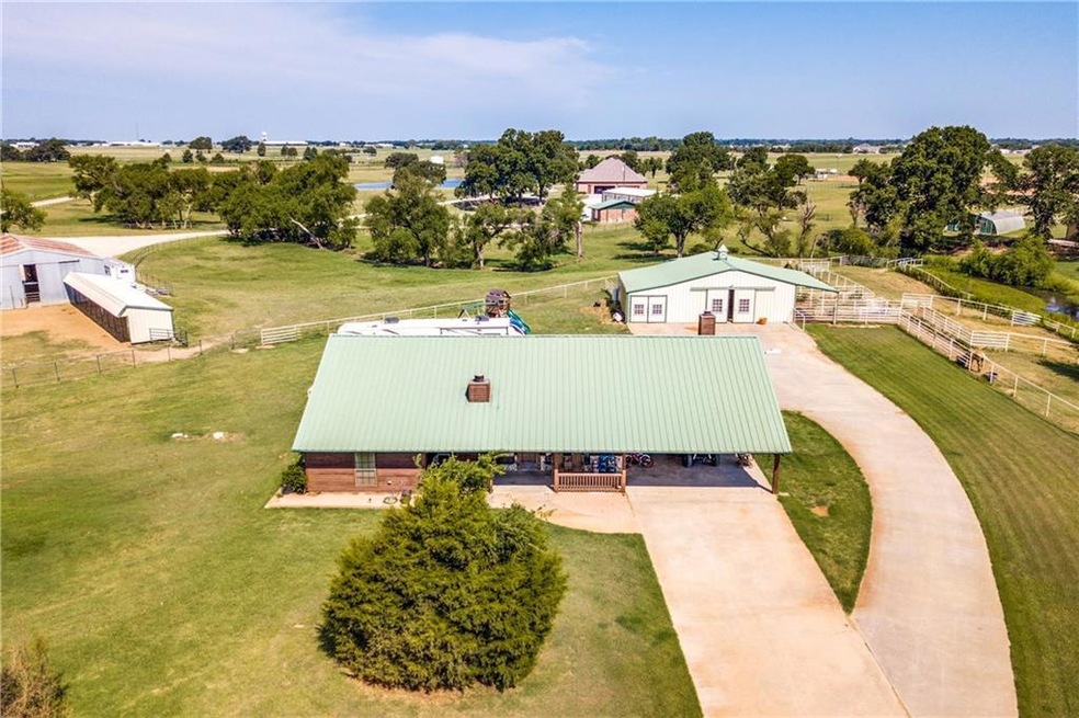 Aerial view of front of property
