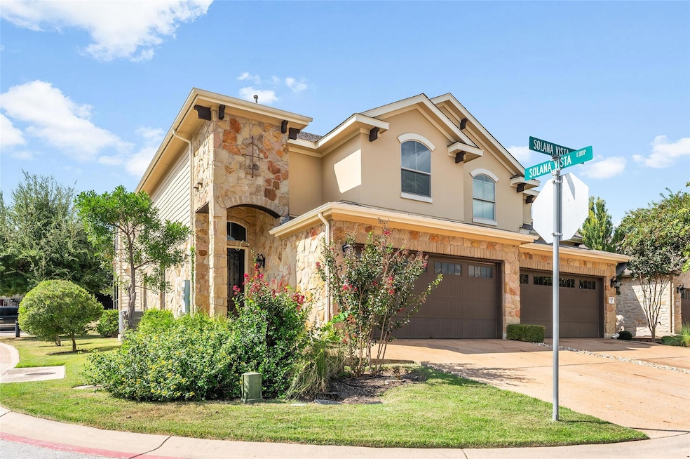 Experience sophisticated living in this elegant corner-unit townhome, perfectly situated in the gated Colina Vista community within Austin’s prestigious Four Points area. 