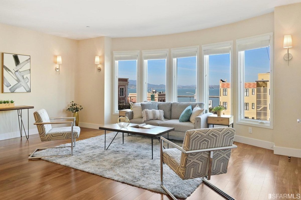 Marina style windows with classic SF views out to 