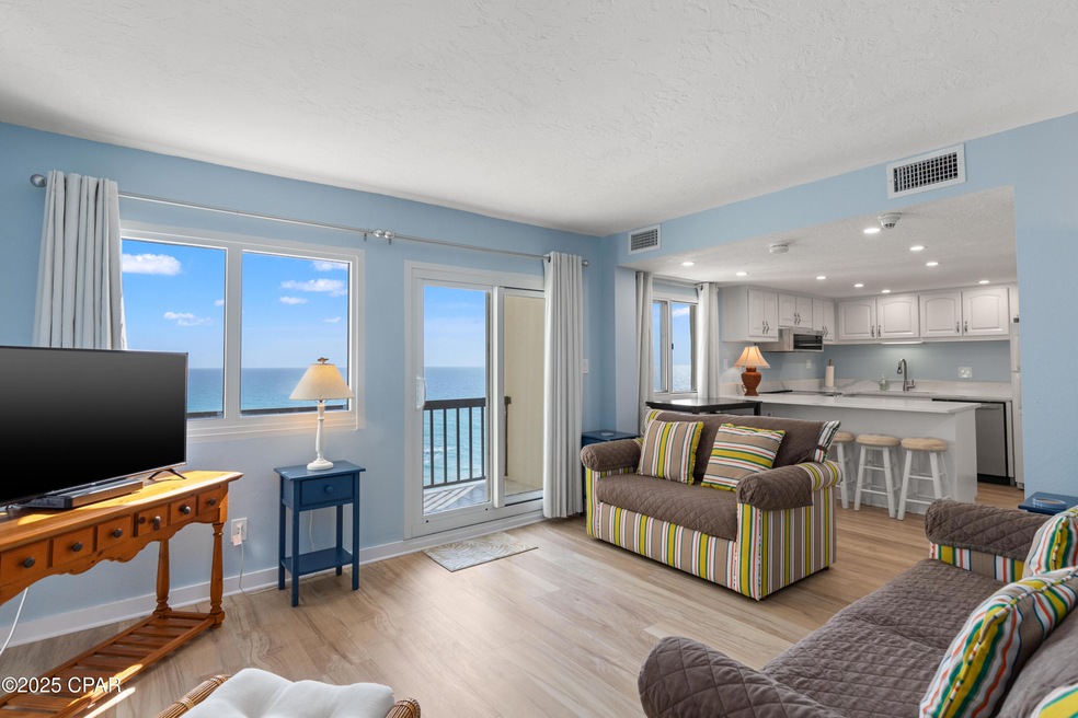 Living area with balcony