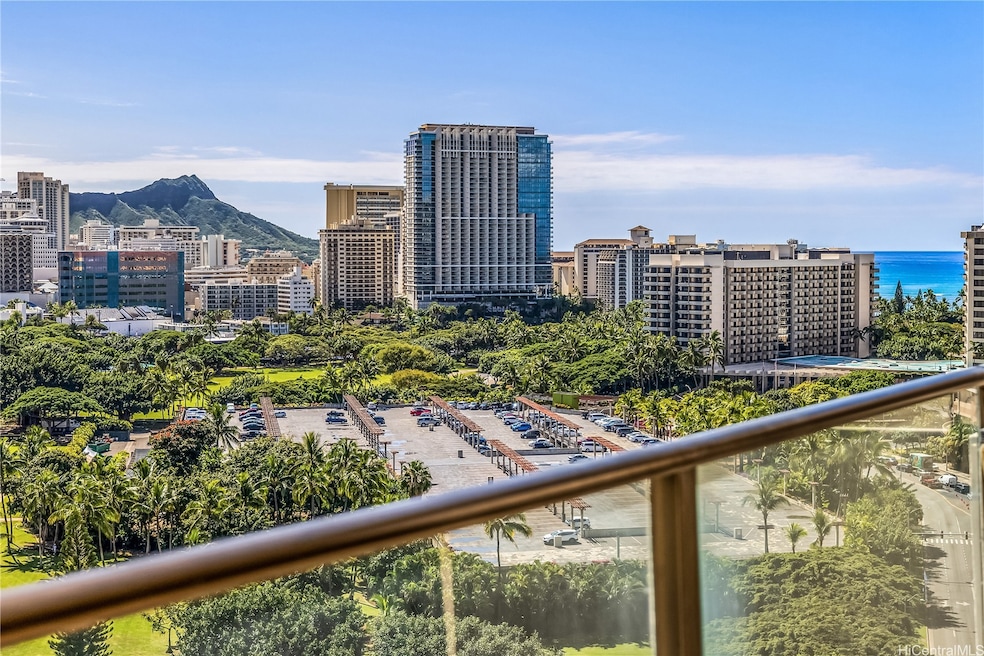 View from Lanai - Diamond Head and Ocean