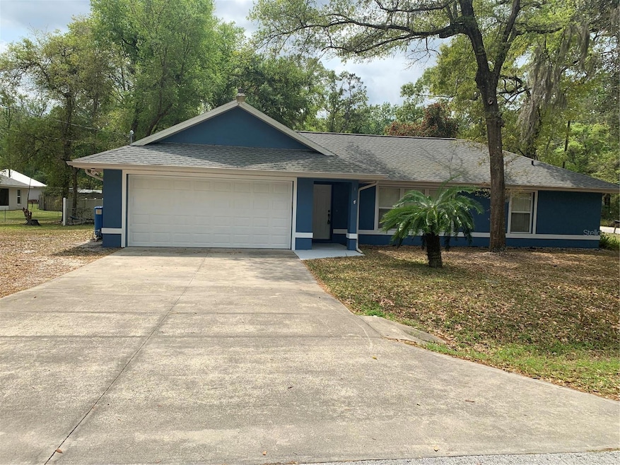 Front View and Garage Door