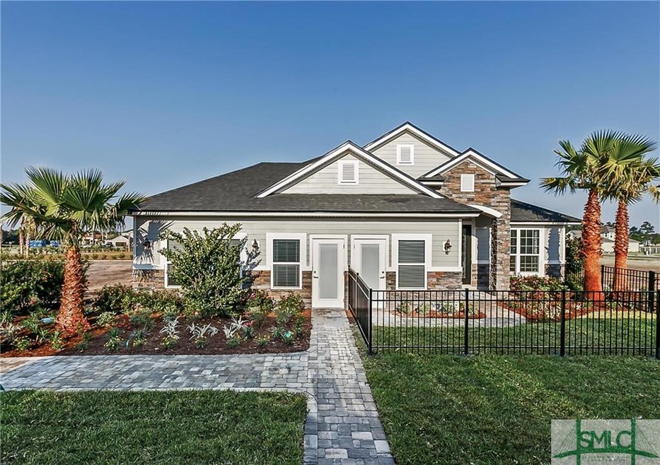 EXTERIOR FRONT: Photos are of model home (same flo