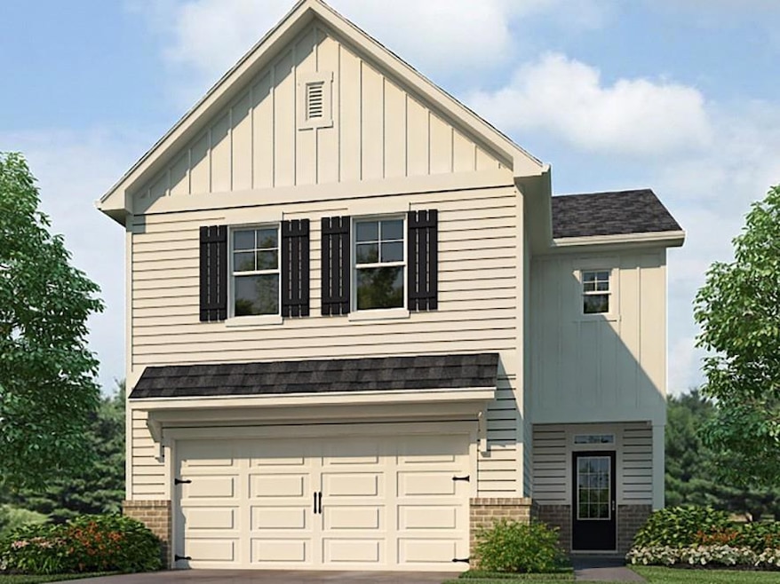 Elston fron exterior elevation N at Parkside at Ca