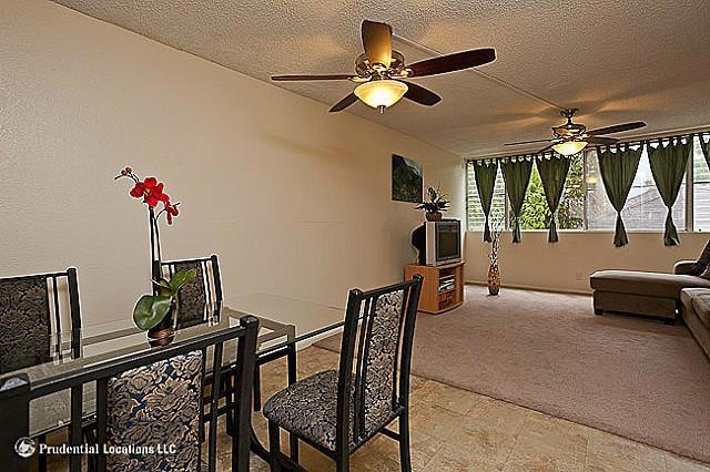 Spacious open floor plan
dinning  and living area
