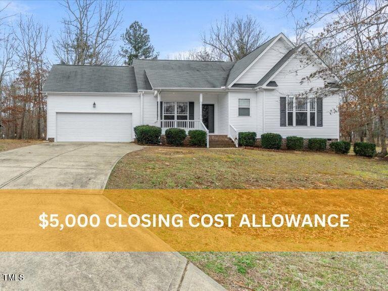 $5,000 CLOSING COST ALLOWANCE AND 1-YEAR