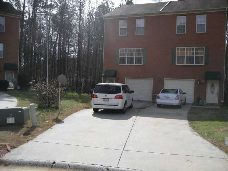 Exterior Front. End Unit with garage