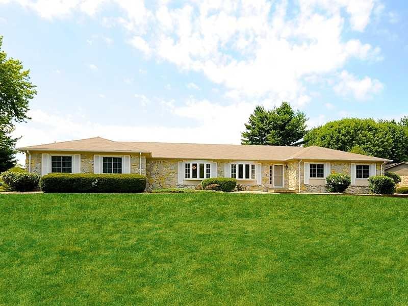 Exterior Front. Welcome to 453 Mill Farm Road in Noblesville. This spacious, stone ranch sits on nearly an acre lot.