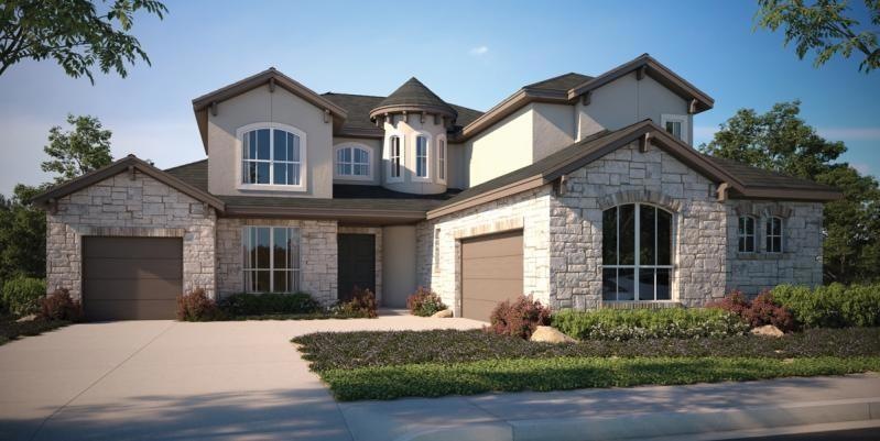 Medina A Elevation. Photo of similar home. Actual 